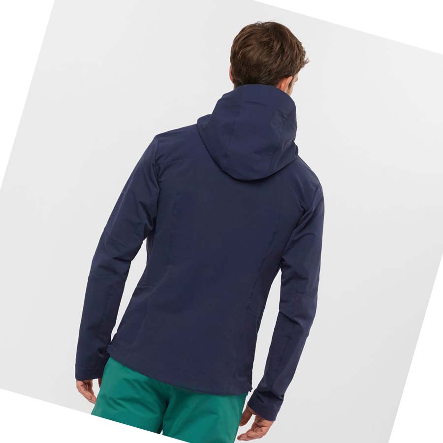 Chaquetas Salomon OUTPEAK SOFTSHELL Hombre Azul Marino | MX 3256SGL